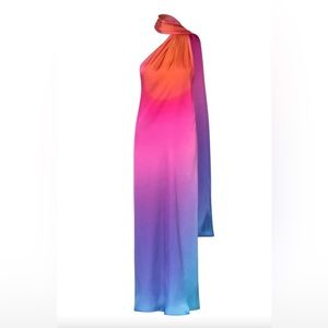 Baobab Collection Ombre Maxi Dress in Orange, Pink, Purple, Blue